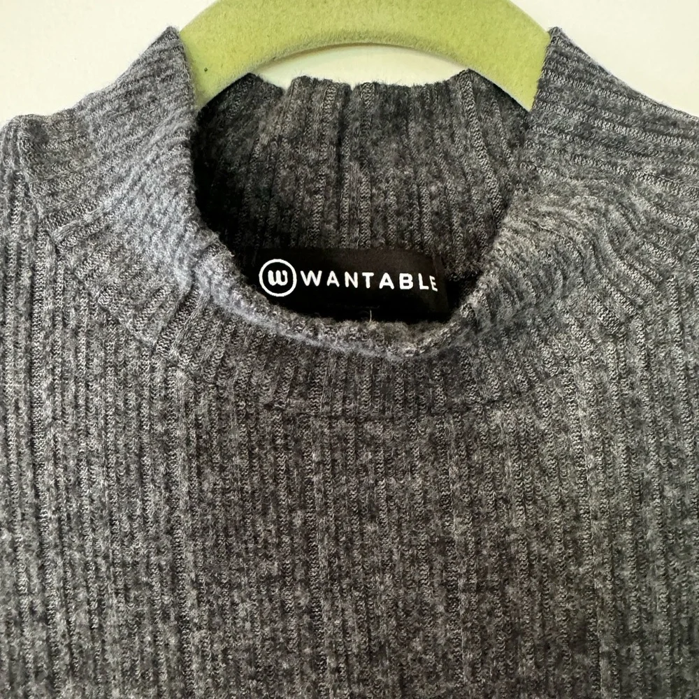 Wantable Rib Brushed Long Sleeve Mockneck - Picture 3 of 4